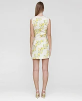 Avec Les Filles Women's Sleeveless Button-Front Top