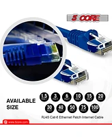 5 Core Cat 6 Ethernet Cable Long Computer Internet Cables WiFi RJ45 Cord for Gaming