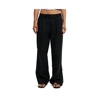Cotton On Women's Elle Linen Wide Leg Suiting Pant