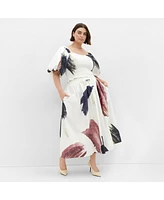 City Chic Plus Amari Geo Top