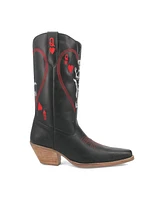 Dingo Women's Queen A Hearts Leather Boots