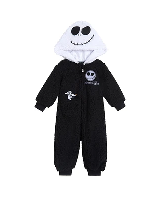 Nightmare Before Christmas Baby Boys Zip Up Cosplay Coverall Cozy Sherpa