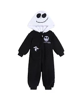 Nightmare Before Christmas Baby Boys Zip Up Cosplay Coverall Cozy Sherpa