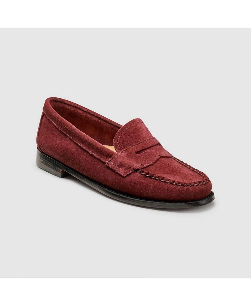G.h.bass Womens Suede Willa Flat Strap Weejuns Loafer