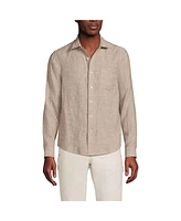 Lands' End Men's Long Sleeve Linen Shirt