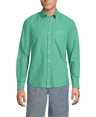 Lands' End Men's Traditional Fit Sail Rigger Oxford Shirt