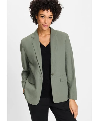 Olsen Women's Linen Viscose Blazer