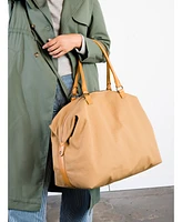 Able Song Carry-On Weekender Bag, Tan Canvas