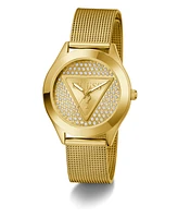 Guess Women's Analog Gold-Tone Mesh Watch, 34mm