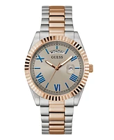 Guess Men's Day and Date Two-Tone Stainless-Steel Watch, 42mm