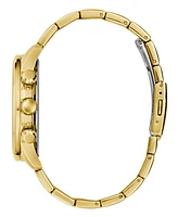 Guess Men's Multifunction Gold Tone Stainless Steel Watch, 44mm
