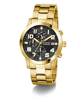 Guess Men's Chronograph Gold-Tone Stainless Steel Watch, 44mm