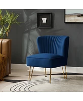 Wooden Upholstery Barto Side Chair with Tufted Back