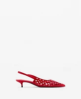 Mango Women's Die-Cut Kitten Shoes