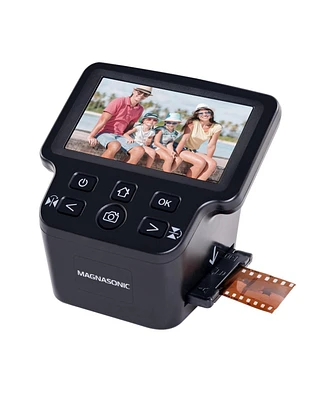 Magnasonic All-In-One 24MP Film Scanner with Large 5" Display & Hdmi, Converts 35mm/126/110/Super 8 Film & 135/126/110 Slides into Digital Photos