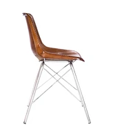 Faux Leather Side Chair for Dining Room or Home Office Seating