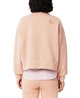 Lacoste Usa Women's Crewneck Logo Long-Sleeve Sweatshirt