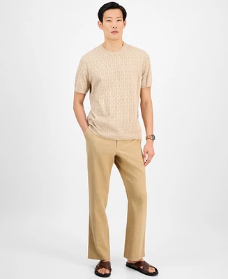 Alfani Men's Textured Drawstring Pants, Exclusively at Macy's