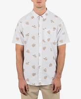 Hurley Men's Oao Stretch Print Short Sleeve Shirt