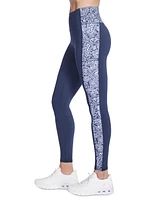 Skechers Women's Go Walk Paisley-Stripe Full-Length Leggings
