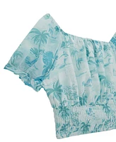 Guess Big Girls Chiffon Flutter Sleeve Top