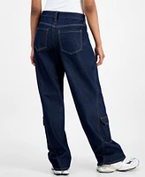 Celebrity Pink Juniors' Mid-Rise Baggy Cargo Jeans