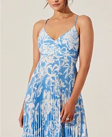 Astr the Label Women's Blythe Pleated Tie-Back Dress