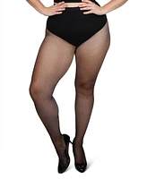 MeMoi Plus Curvy Fishnet Tights Mm-2370