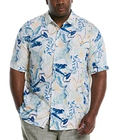 Cubavera Men's Big & Tall Classic-Fit Toucan-Print Button-Down Shirt