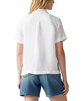 Levi's Women's Cotton Sonny Short-Sleeve Camp Shirt