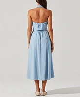 Astr the Label Women's Katherine Tie-Front Midi Dress