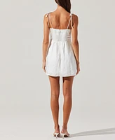 Astr the Label Women's Cerelia Floral Applique Minidress