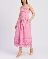 En Saison Women's Peyton Cotton Midi Dress