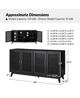 Comtemporary Alexis 58"Wide Sideboard