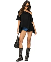 Edikted Women's Josy Off Shoulder Handkerchief Top