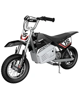 Razor MX400 Dirt Rocket Kids Ride On 24V Electric Toy Motocross Motorcycle Dirt Bike, Speeds up to 14 Mph, Black (2 Pack)