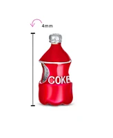 Bling Jewelry Soda Lover Red Enamel Coke Bottle Charm Bead European Bracelets