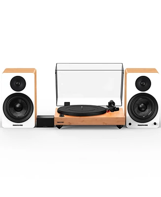 Fluance Reference RT83 High Fidelity Vinyl Turntable with PA10 Phono Preamp and Ai61 Powered 6.5" Bookshelf Speakers, Ortofon 2M Red Cartridge, 120W C