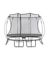 Springfree Trampoline 8 ft x 13 ft Medium Oval + FlexrHoop + FlexrStep V2 Bundle – Springless Fun with Goal Hoop and Ladder Attachment Accessor