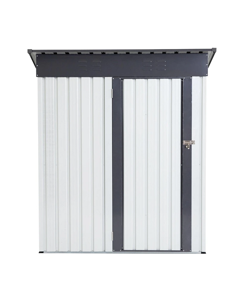 Mondawe Outdoor Storage Lifter Shed 5X3X6Ft Outdoor Storing Tools