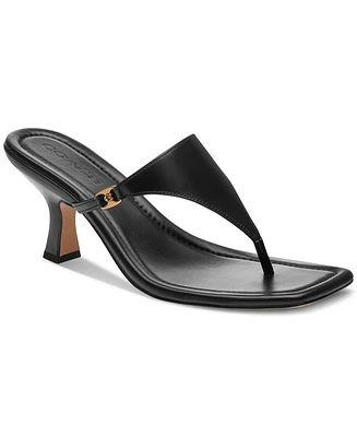 Coach Women's Heritage Hardware Thong Sandals