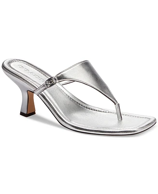 Coach Women's Heritage Hardware Thong Sandals