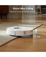 Roborock Qr 798 Robot Vacuum and Mop with 10,000 Pa Suction, Sgs Certified 0% Hair Tangling Side Brush, Self-Emptying & Refilling, Auto Mop Washing an