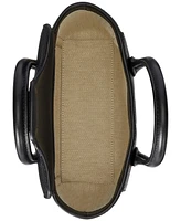 Lauren Ralph Pebbled Leather Small Tanner Satchel