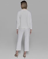 Karl Lagerfeld Paris Women's Embellished-Neck Jacket