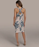Donna Karan New York Women's Square-Neck Sleeveless Dress