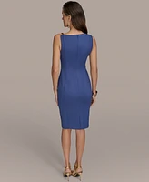 Donna Karan New York Women's Hardware-Trim Asymmetric Dress