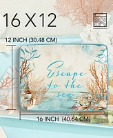 Certified International Escape to the Sea Rectangular Platter