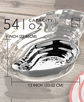 Certified International Silver Plated Oyster Serving Bowl