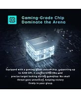 Thunderobot MG701 Wired Gaming Mouse, Ultimate Gaming-Grade Chip, 4200 Dpi Optical Sensor, High Rolling Rate, Ergonomic Design with Anti-Slip Side Gri